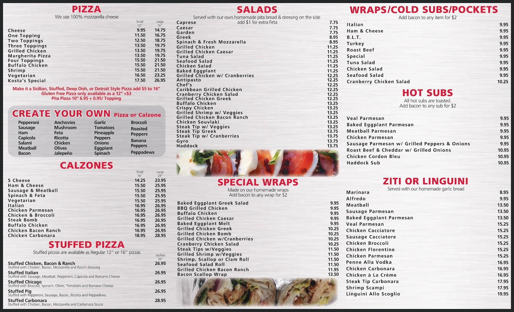 Kostas Pizza & Seafood