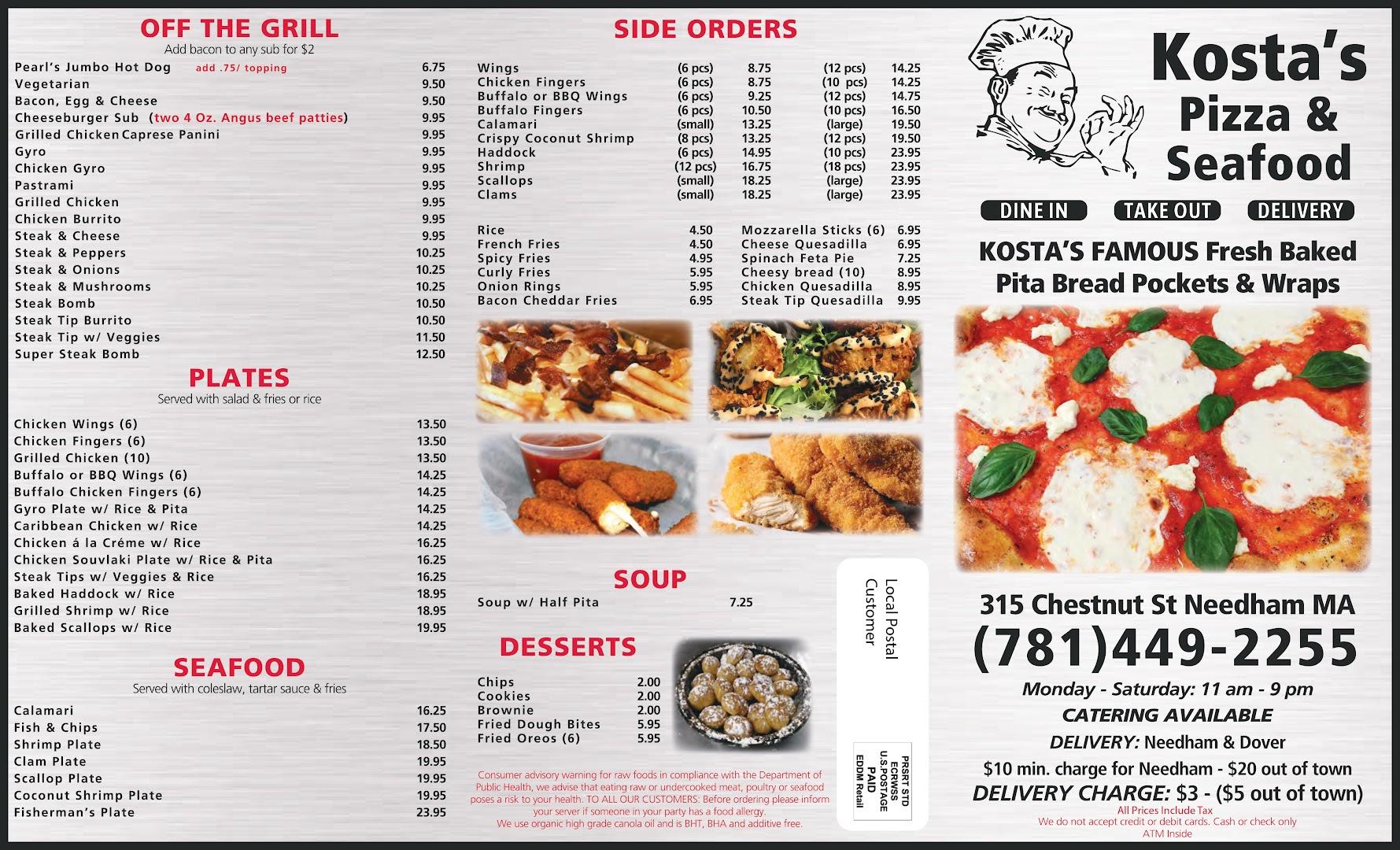 Kostas Pizza & Seafood